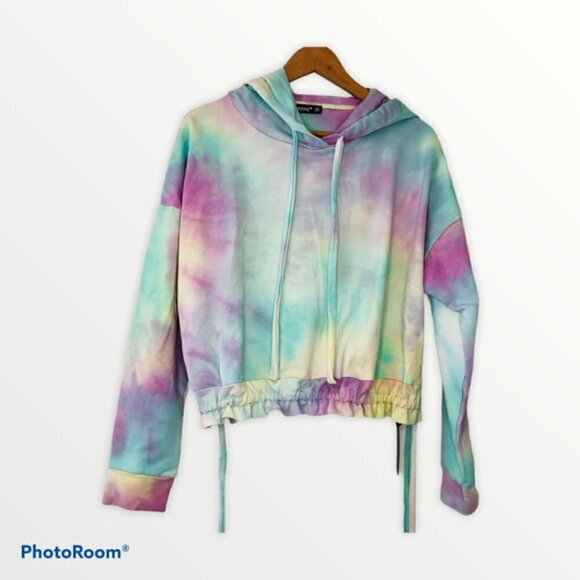 Blank NYC Womens Hoodie Pastel Tie-Dye Sweatshirt Medium - Picture 6 of 11